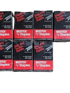 Lot of 16,000 Genuine Bostitch STCR5019 3/8” Heavy Duty PowerCrown Staples